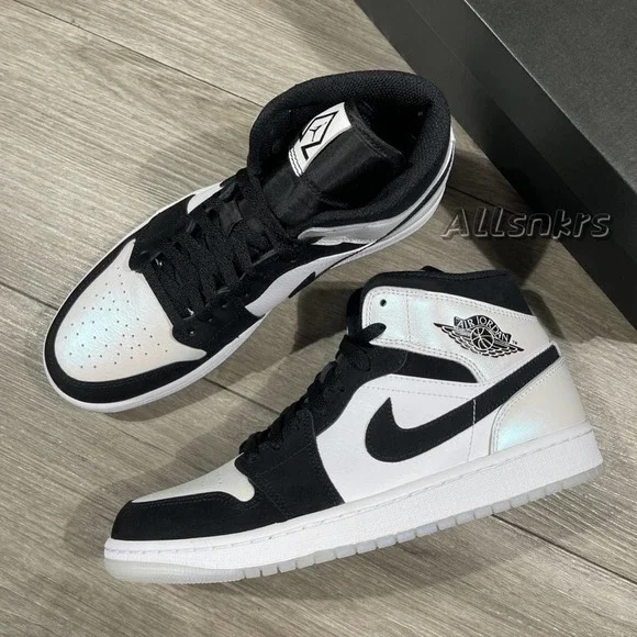 Air Jordan 1 Mid Diamond Pearl - Picture 7 of 10